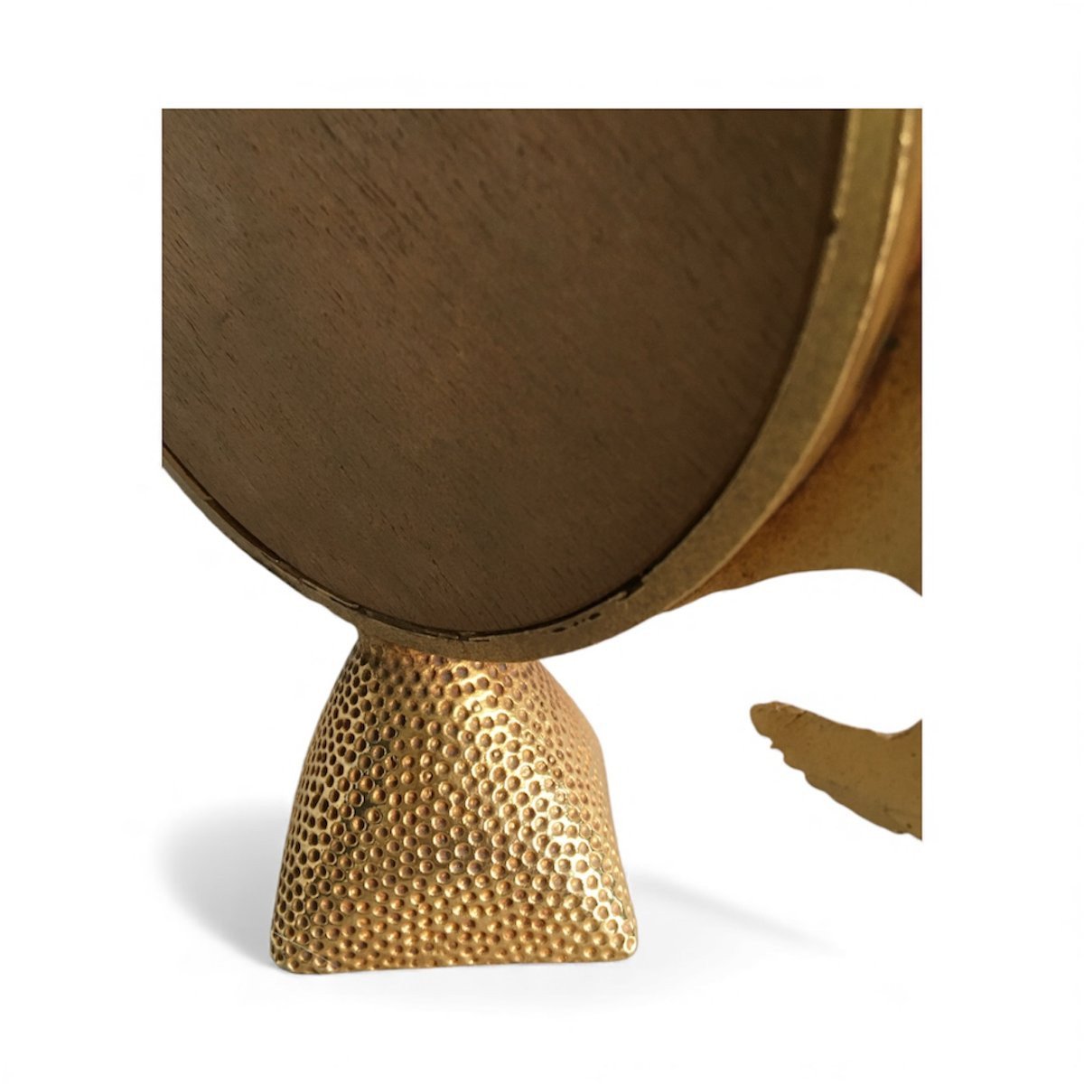 Miroir en bronze doré, signé Stéphane Galerneau (1993)-photo-6
