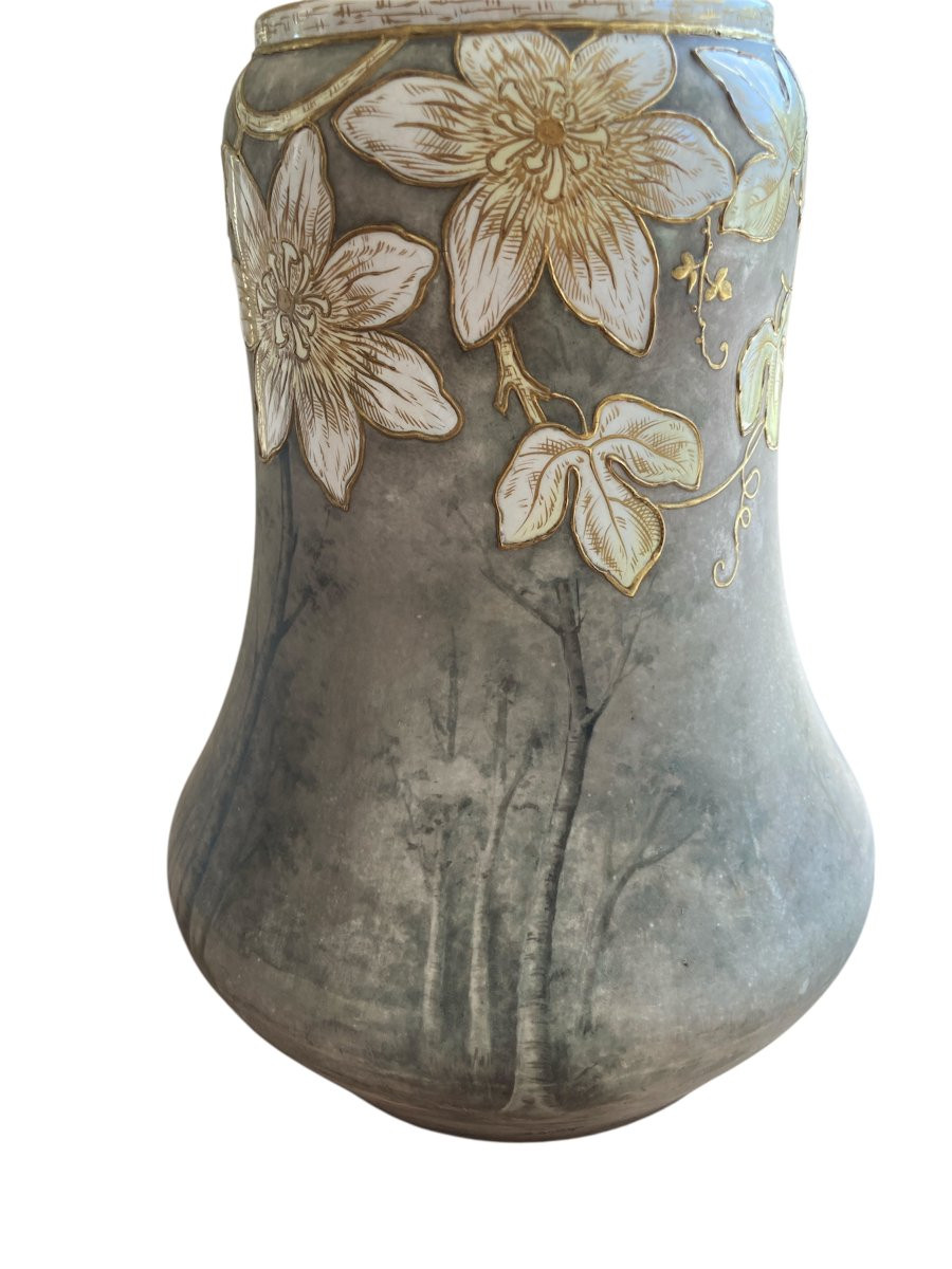 Paire de vases en Céramique, Signé Franz Anton Mehlen, Art Nouveau-photo-2