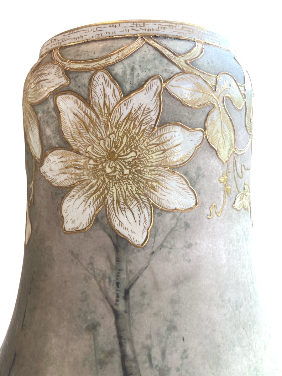 Paire de vases en Céramique, Signé Franz Anton Mehlen, Art Nouveau-photo-5