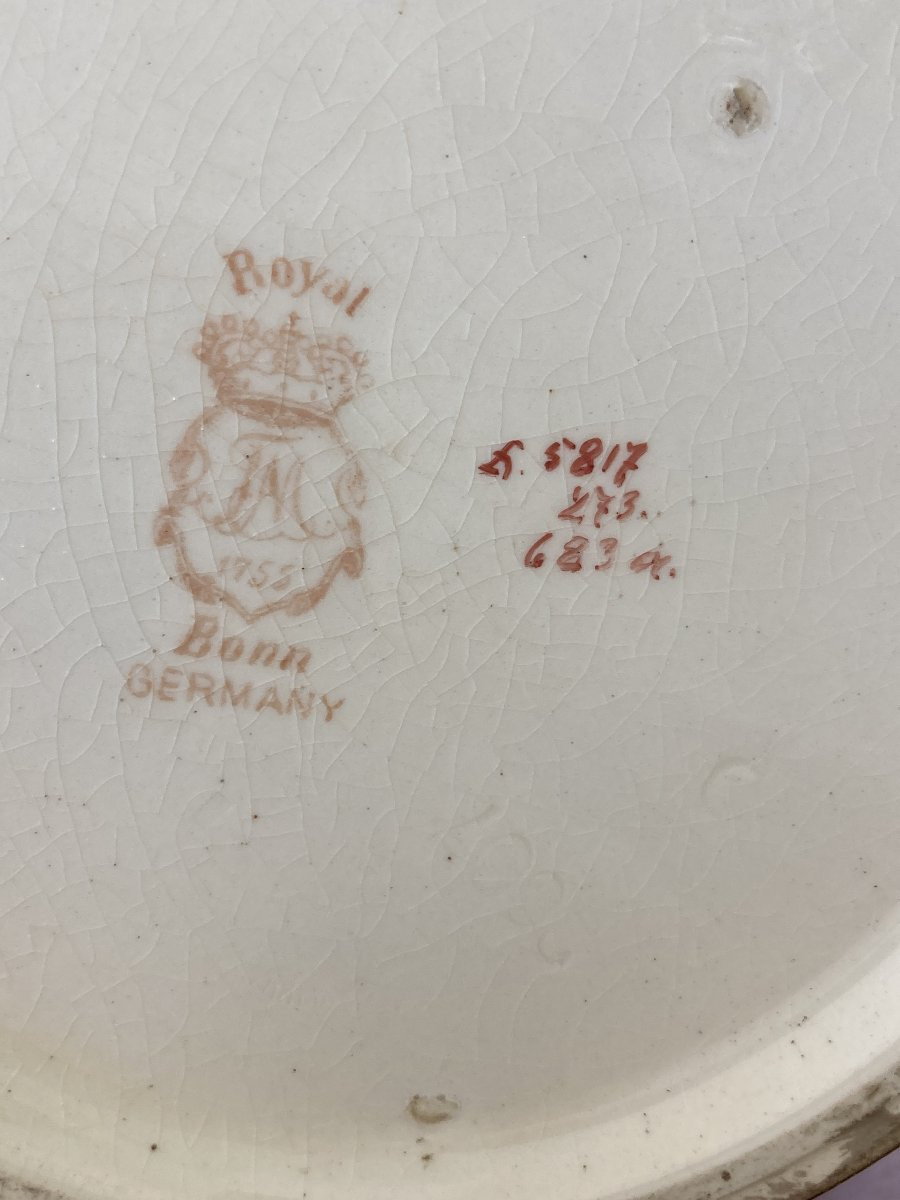 Paire de vases en Céramique, Signé Franz Anton Mehlen, Art Nouveau-photo-8