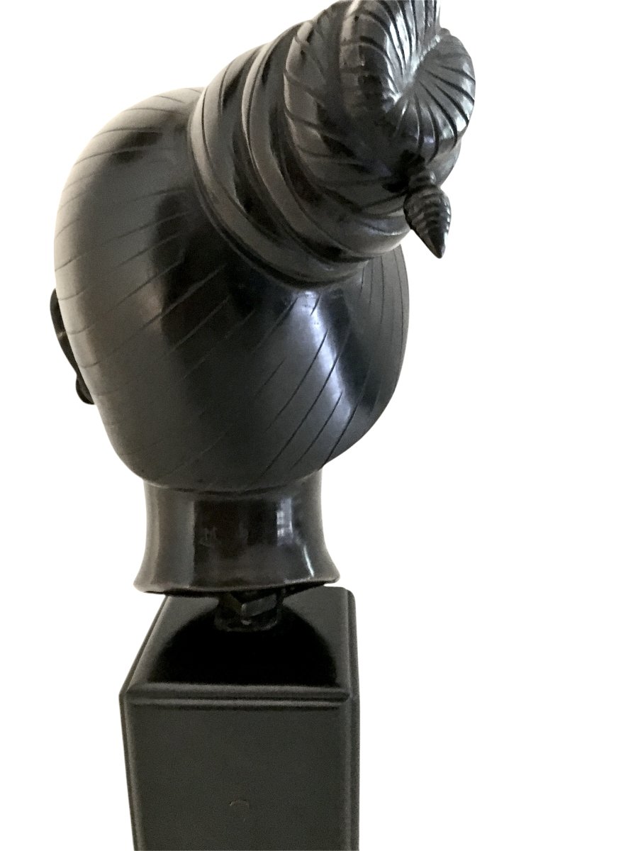 Black Patina Bronze, Vietnamese Subject, 1940s/1950s-photo-3