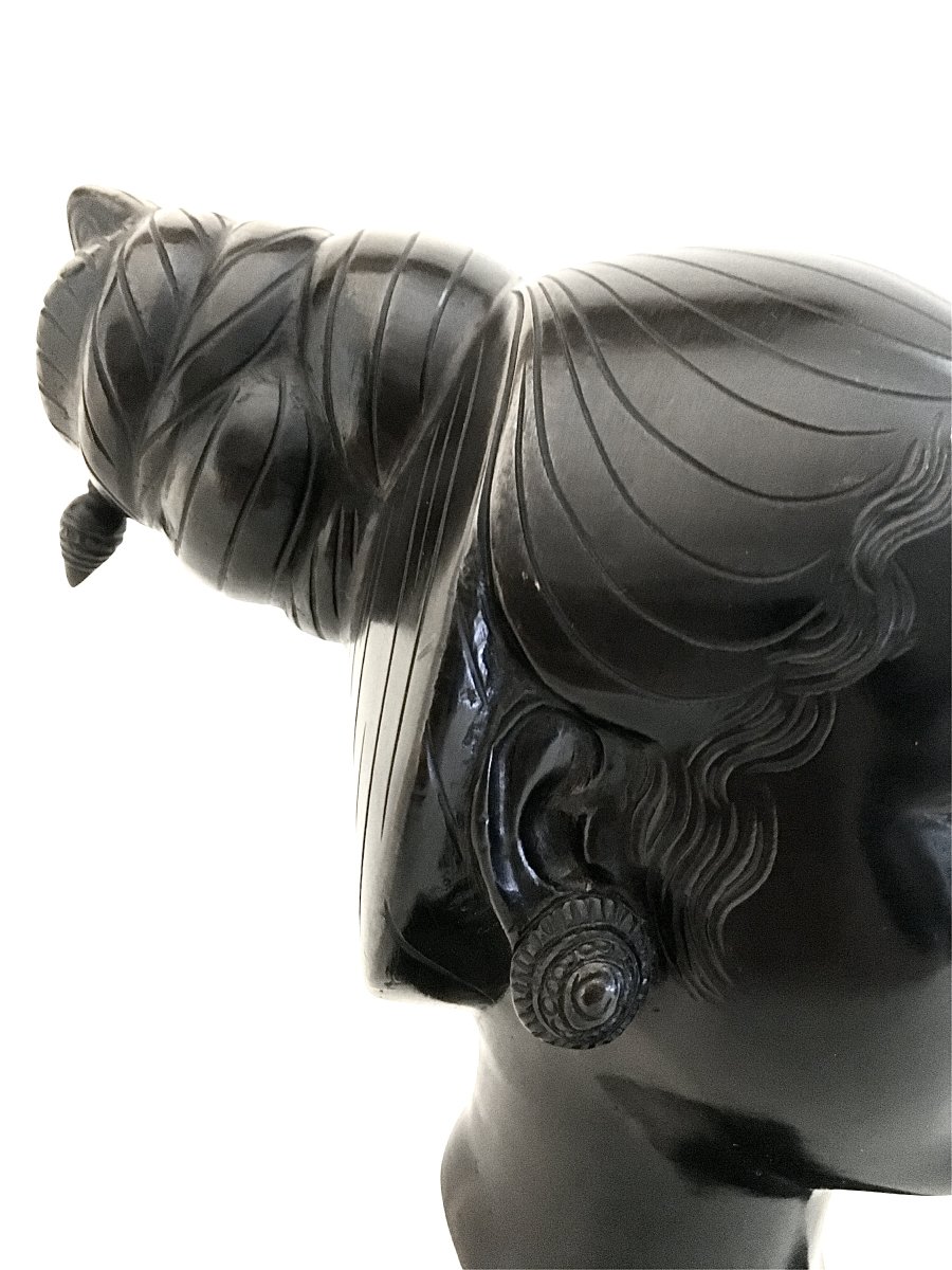 Black Patina Bronze, Vietnamese Subject, 1940s/1950s-photo-4