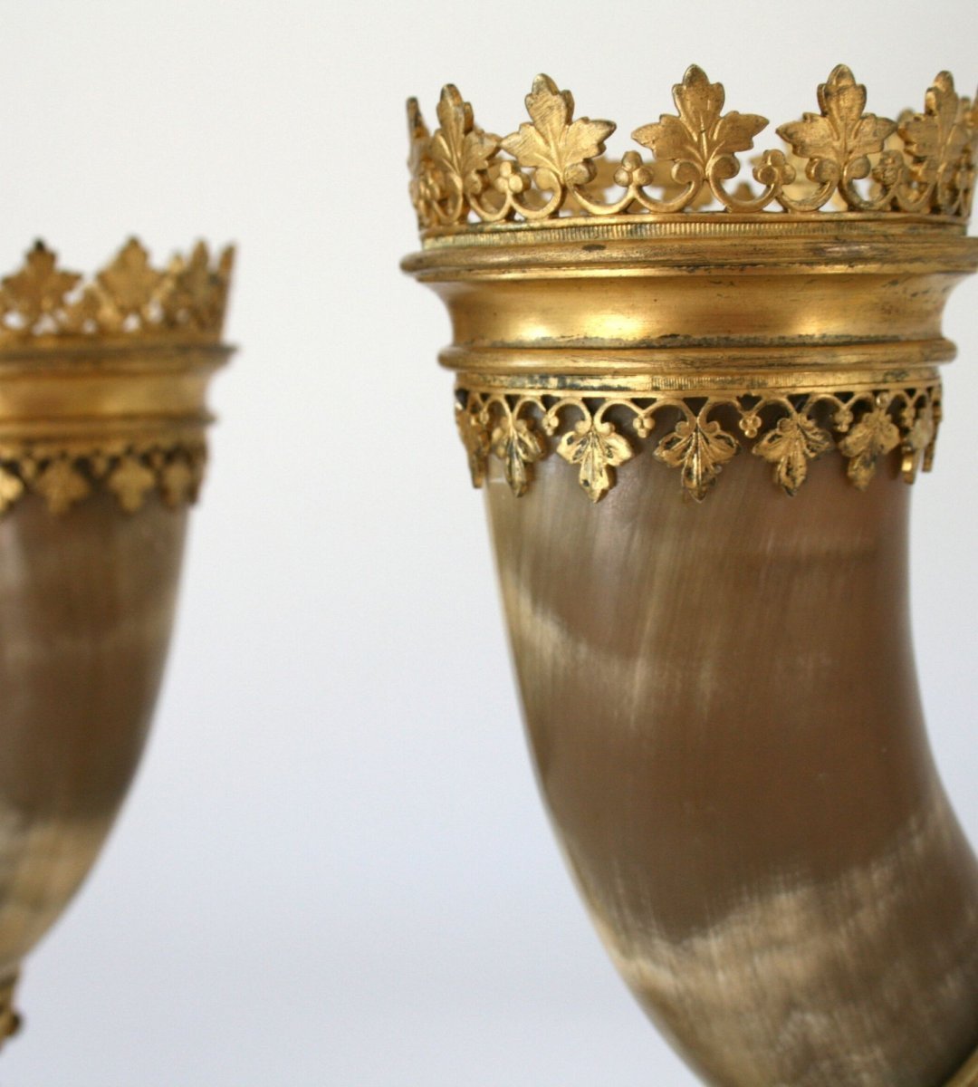 Pair Of Large Cornucopias,  19th-photo-1