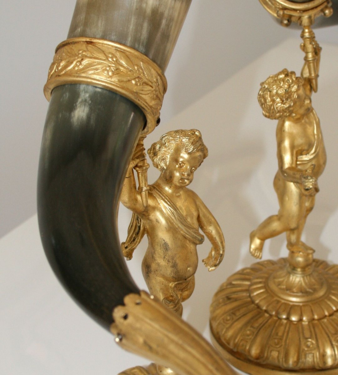 Pair Of Large Cornucopias,  19th-photo-3