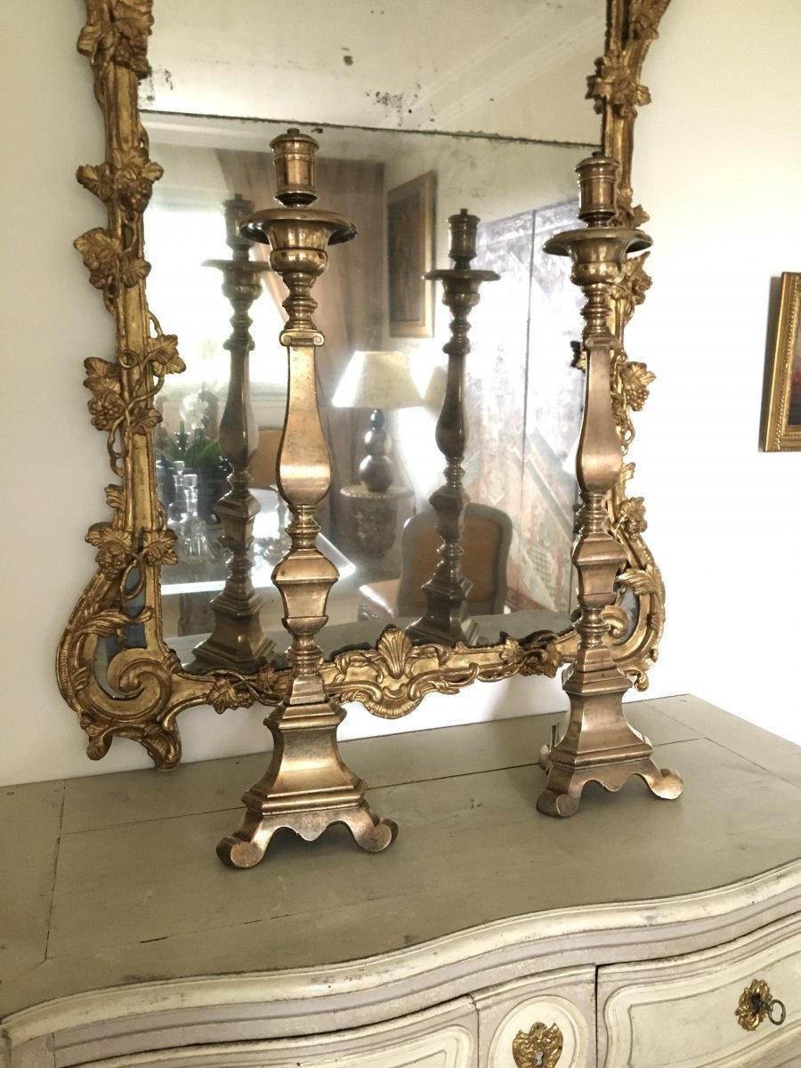 Paire de Grands Chandeliers, 17ème-photo-2
