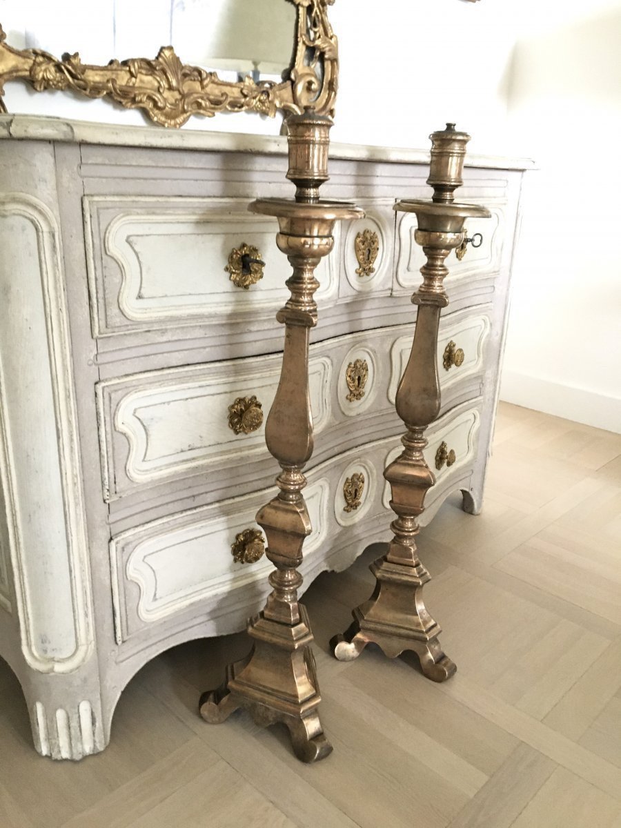 Paire de Grands Chandeliers, 17ème-photo-6