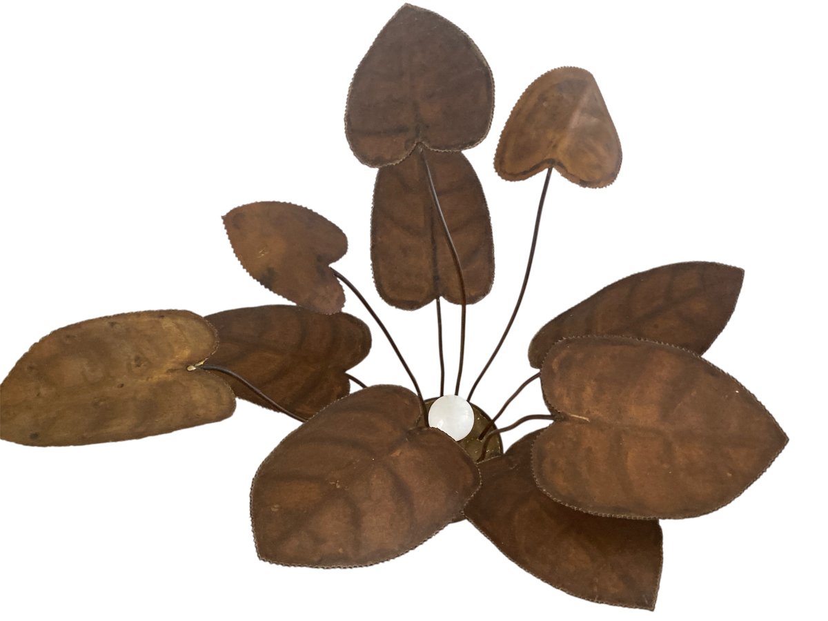 Sculptural Metal Lamp, 1960s–70s-photo-4