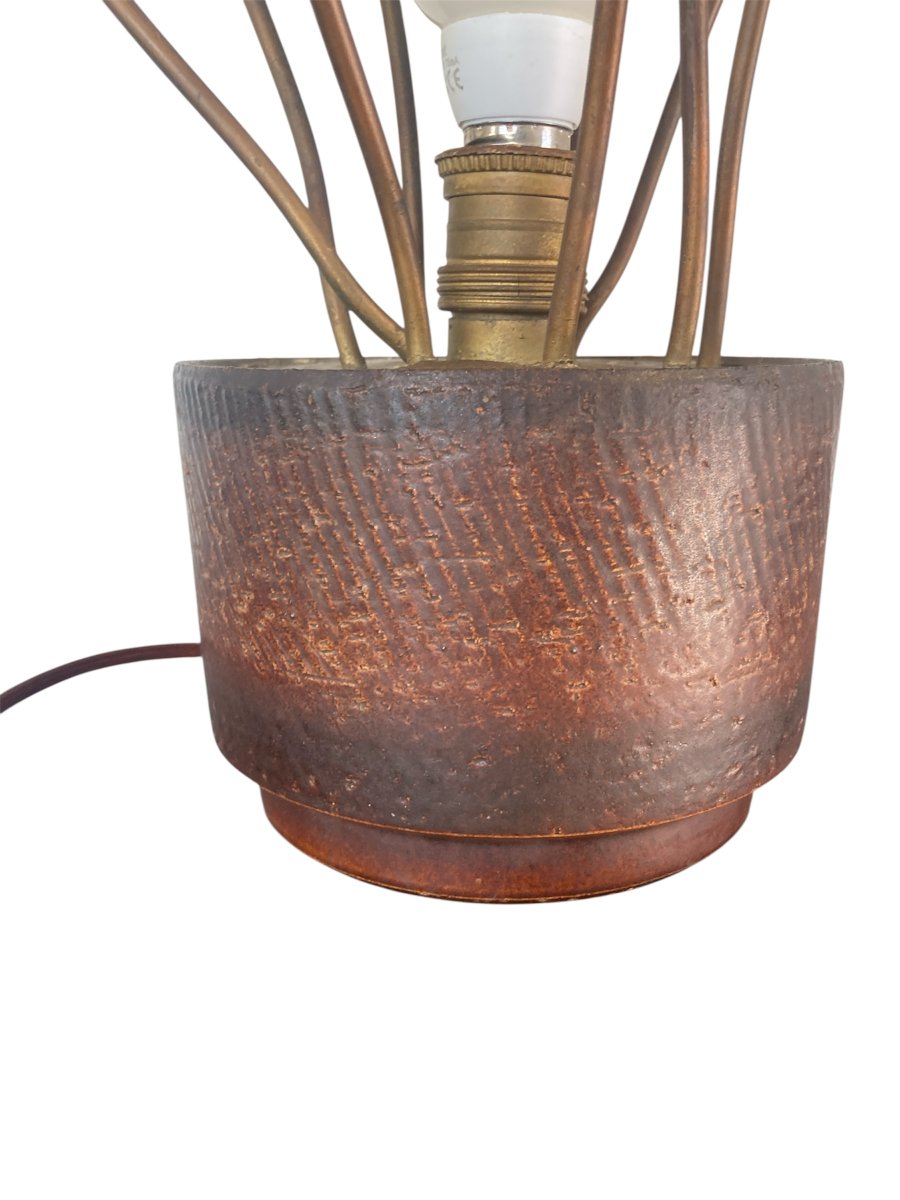 Sculptural Metal Lamp, 1960s–70s-photo-3