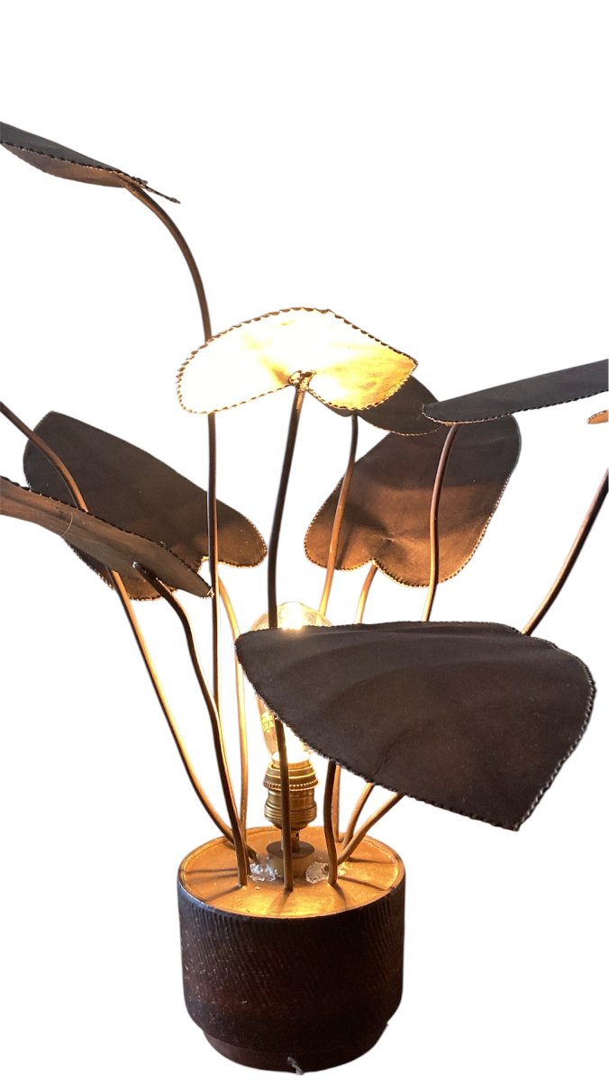 Sculptural Metal Lamp, 1960s–70s-photo-7