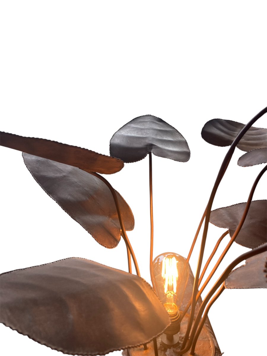 Sculptural Metal Lamp, 1960s–70s-photo-8
