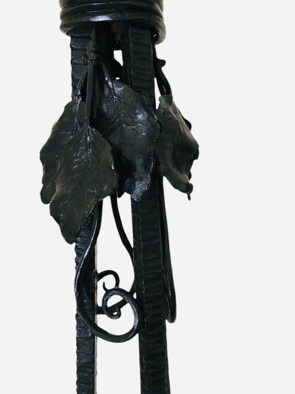 Wrought-iron Floor Lamp, 170 Cm, Art Deco Style, Circa 1920-photo-2