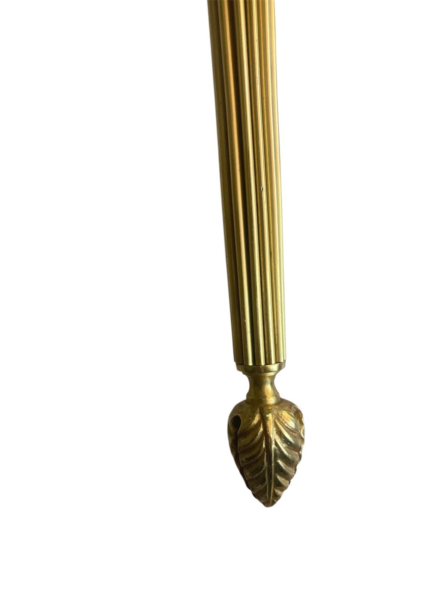 Pair Of Gilded Bronze Wall Sconces, Circa 1970-photo-6