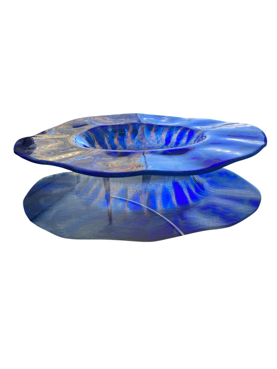 Murano – Large Centerpiece With Wavy Edge, 46 Cm-photo-2