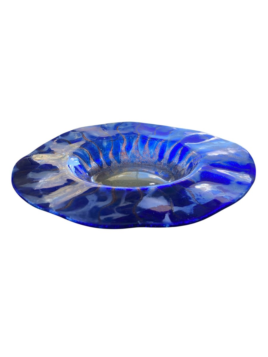 Murano – Large Centerpiece With Wavy Edge, 46 Cm-photo-4