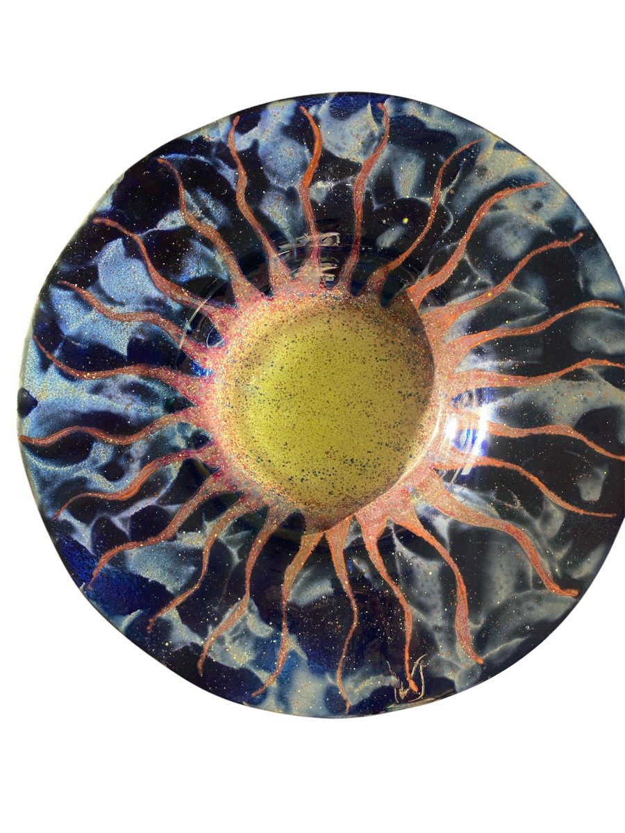 Murano – Large Centerpiece With Wavy Edge, 46 Cm-photo-7