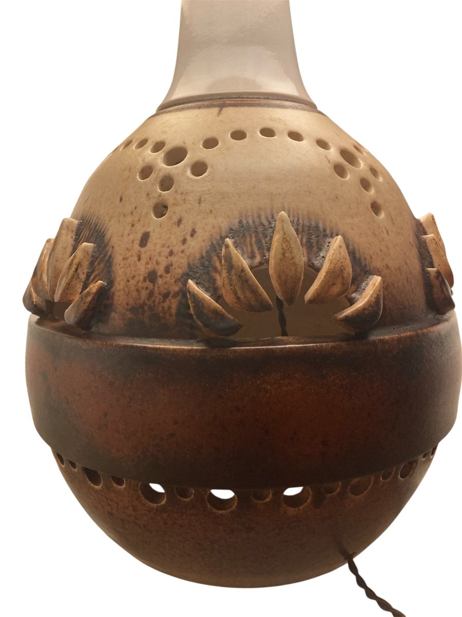 Pied de lampe en céramique, Années 60/70, -photo-3
