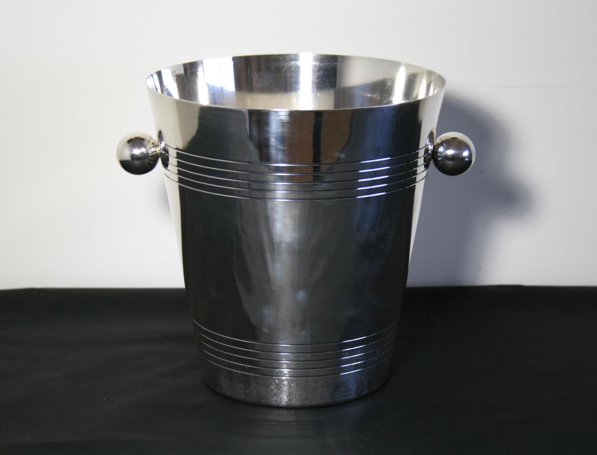 Champagne Bucket Silver Metal