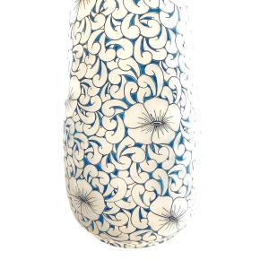 Grand Vase en Verre Satiné, Signé Leune,  Art Nouveau