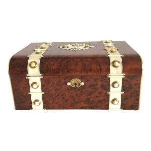 Trunk-shaped Box, Wood, Ivory, Napoleon III