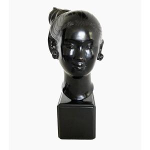 Black Patina Bronze, Vietnamese Subject, 1940s/1950s