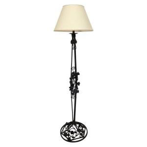 Wrought-iron Floor Lamp, 170 Cm, Art Deco Style, Circa 1920