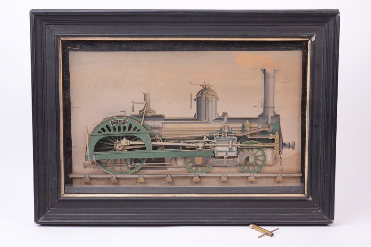 Mechanical Picture Of A Functioning Locomotive 