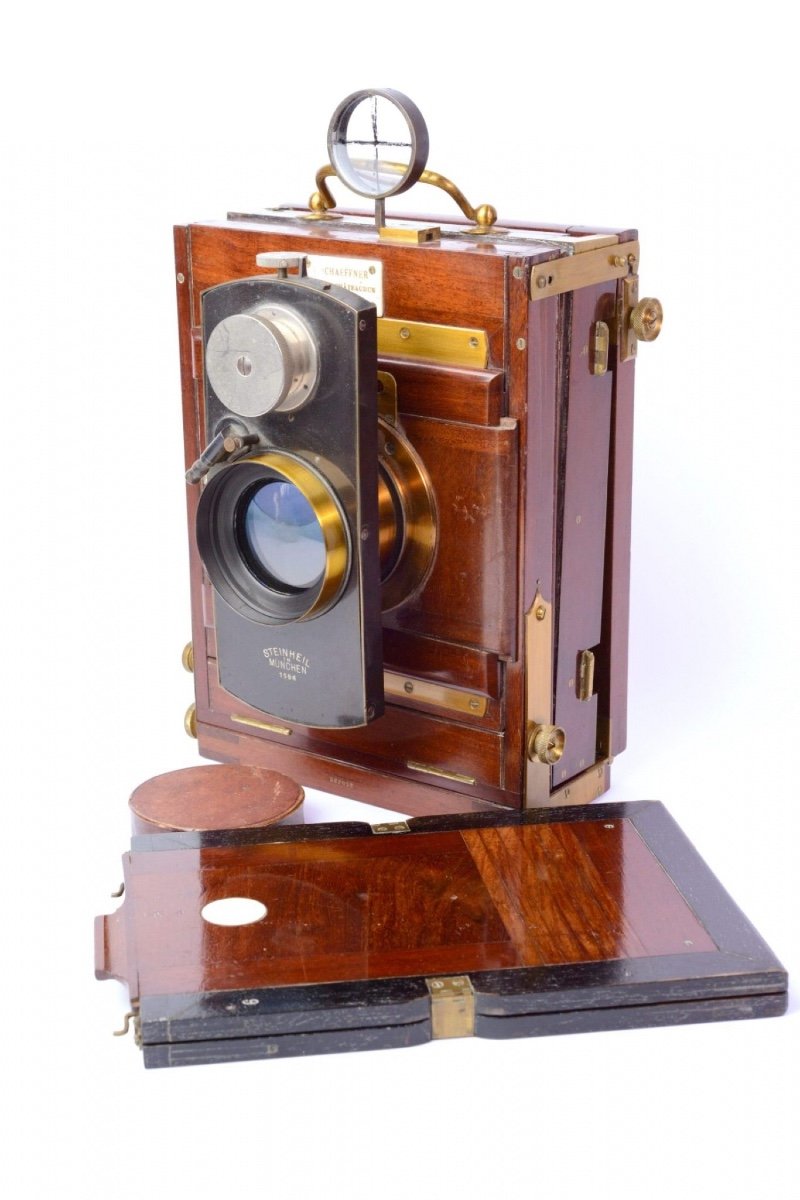 Nineteenth Century Signed Folding Photographic Camera