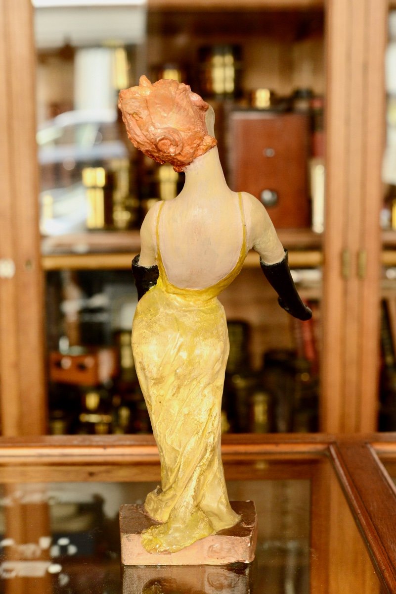 Figurine Of Yvette Guilbert, 35 Cm High-photo-3