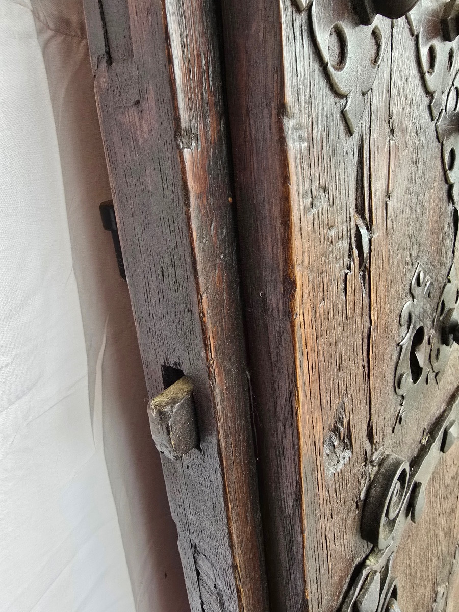 Porte espagnole chêne foncee-photo-3