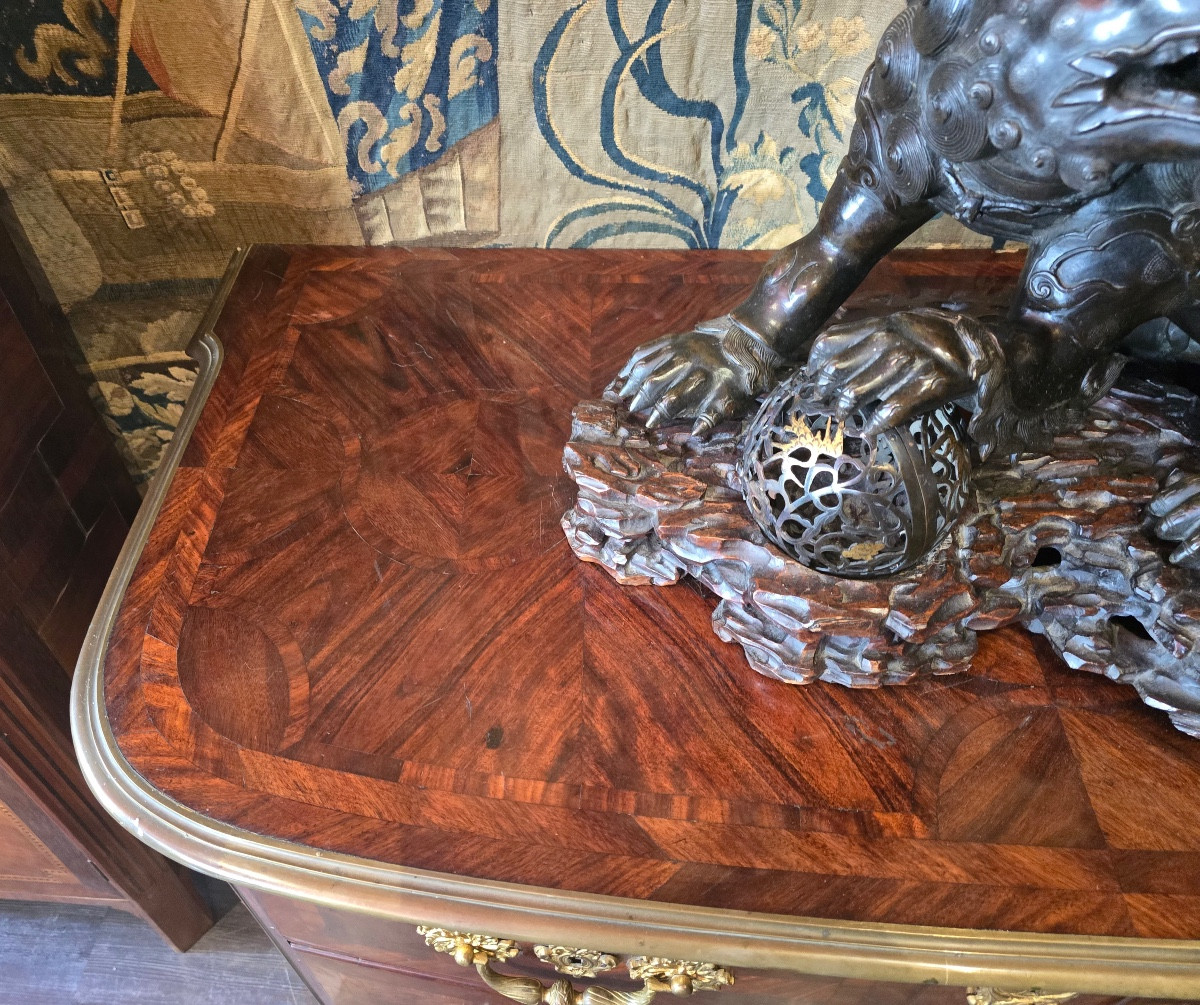 Regency Chest Of Drawers In Rosewood Marquetry -photo-2