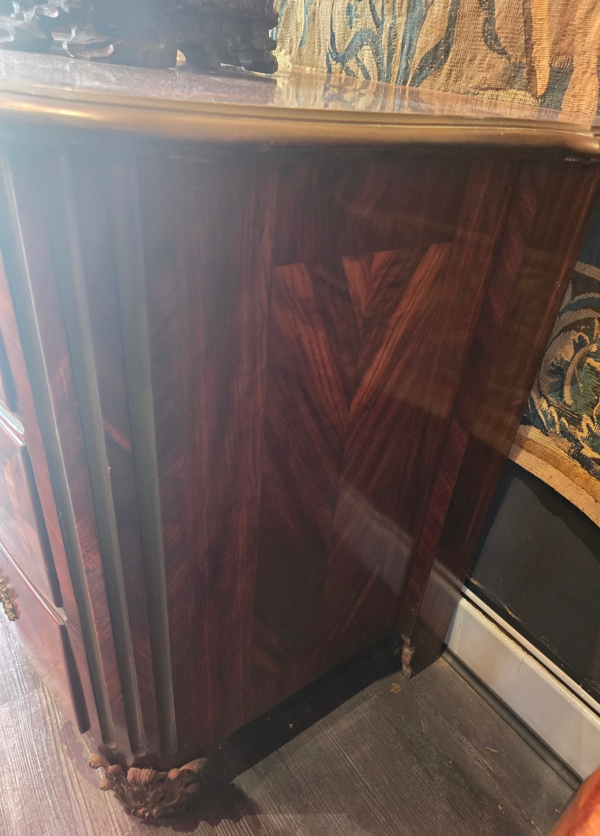 Regency Chest Of Drawers In Rosewood Marquetry -photo-3