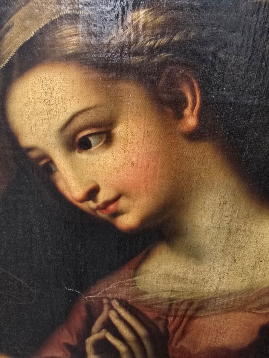 Tableau la Madonna de l’amour divin-photo-3