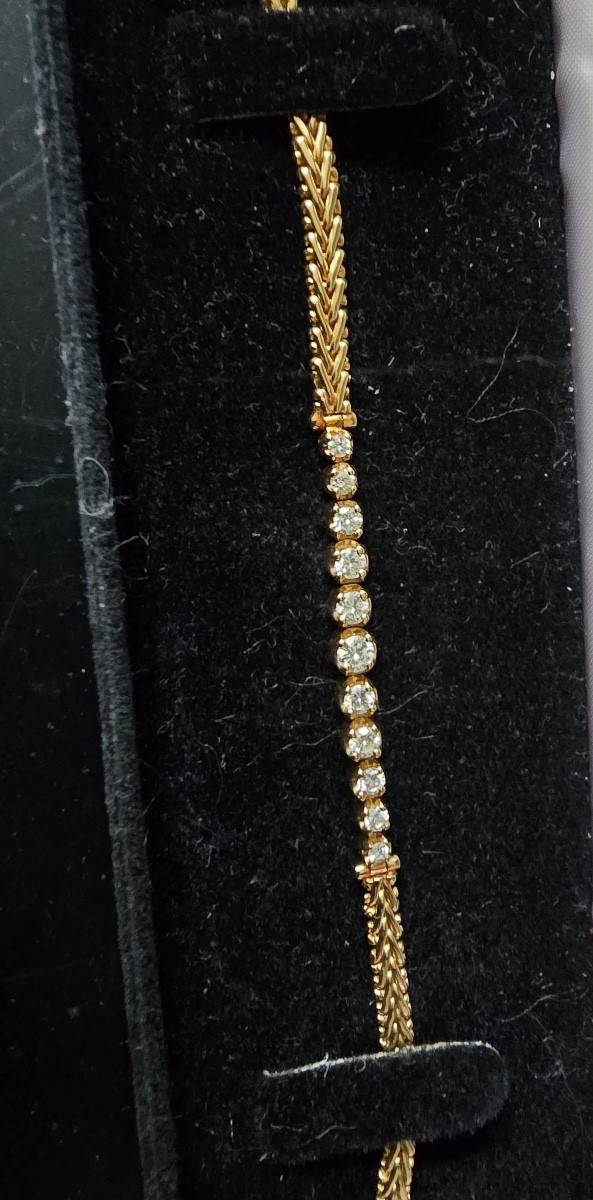 14k Gold And Diamond Bracelet-photo-2