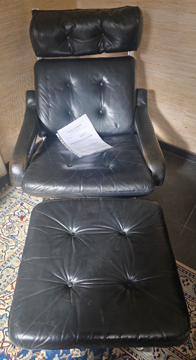 Fauteuil et son repose pied-photo-2