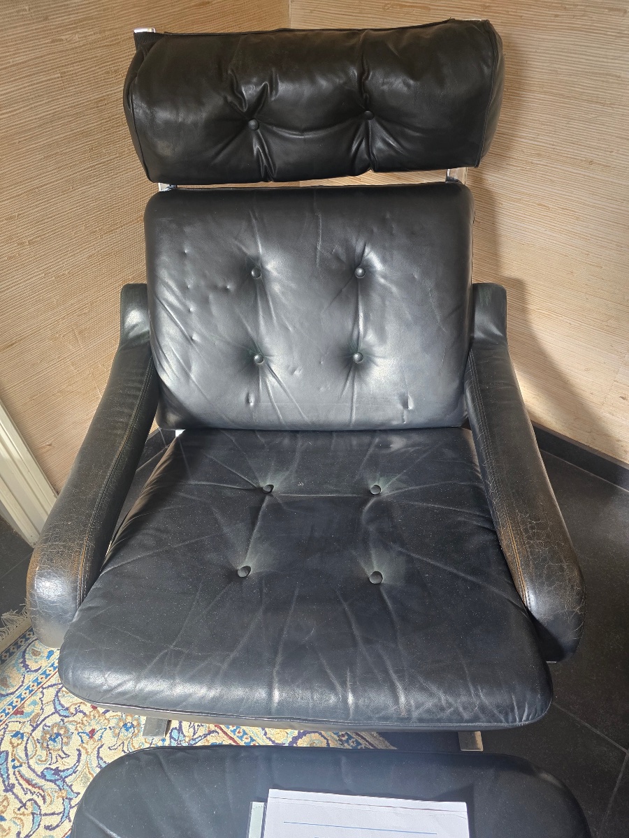 Fauteuil et son repose pied-photo-3