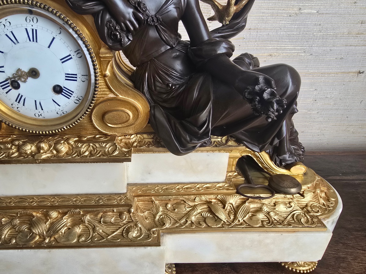 19th-century French Mantel Clock-photo-4