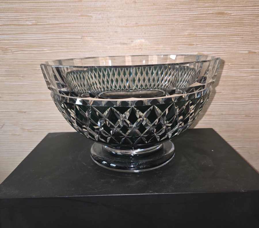 Val St Lambert Stemmed Glass 