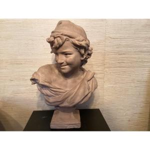 Bust The Neapolitan Laugher By Jean Baptiste Carpeaux 