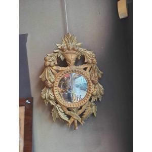 Golden Wood Witch Mirror 