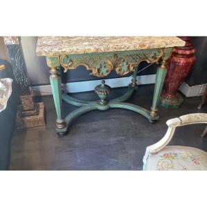 Italian Console In Painted Wood