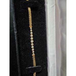 14k Gold And Diamond Bracelet