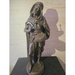 Sculpture Depicting A Berber Player