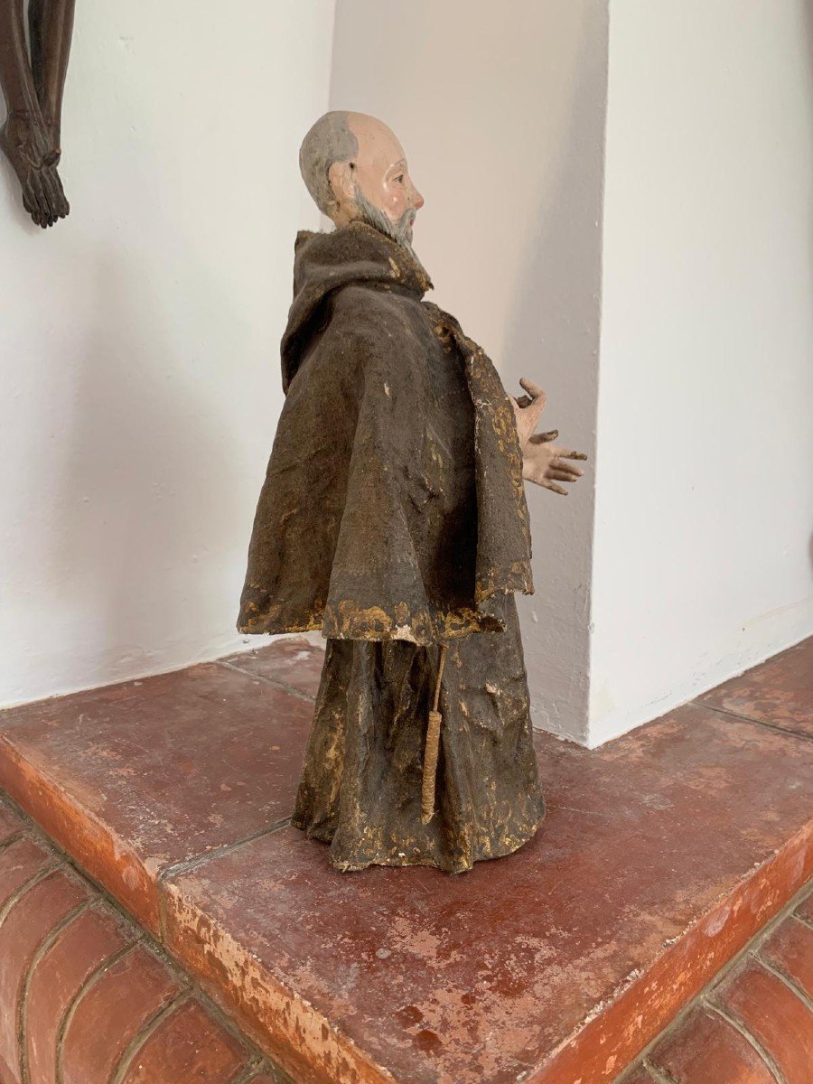 San Pedro De Alcantara Sculpture XVIII Siècle-photo-5