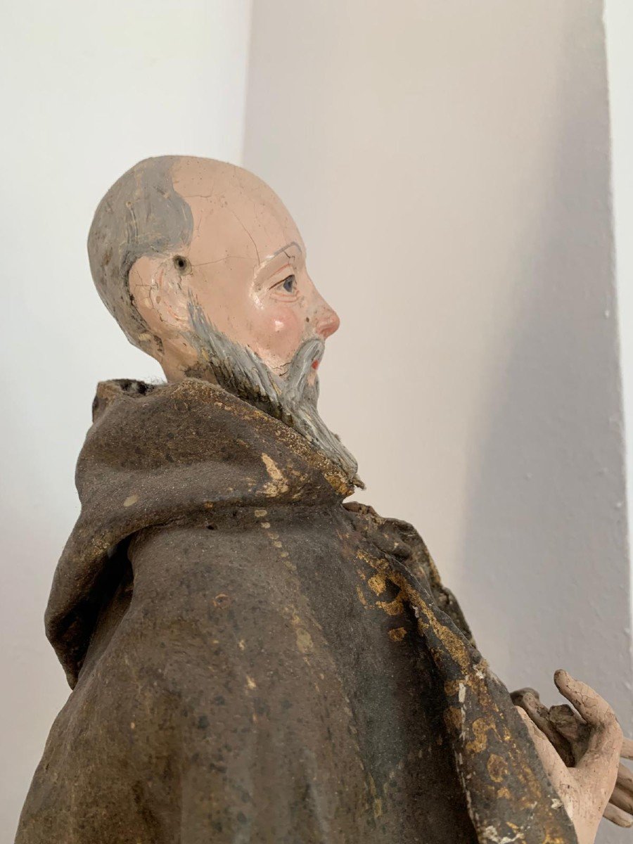 San Pedro De Alcantara Sculpture XVIII Siècle-photo-6