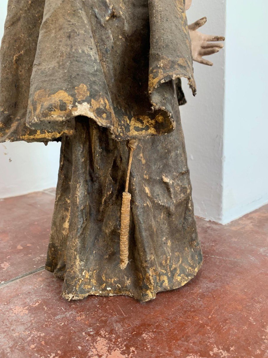 San Pedro De Alcantara Sculpture XVIII Siècle-photo-7