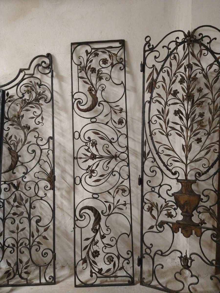 Grille Fer Forge XVIII Siècle-photo-2