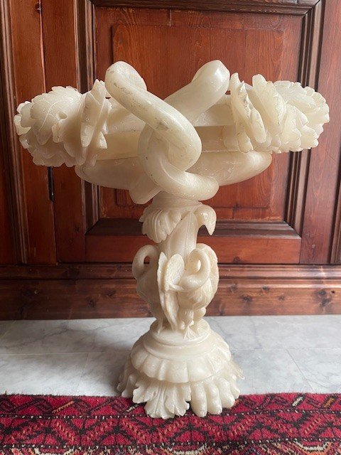 Large Alabaster Cup Late 19th Century From But XX-photo-5