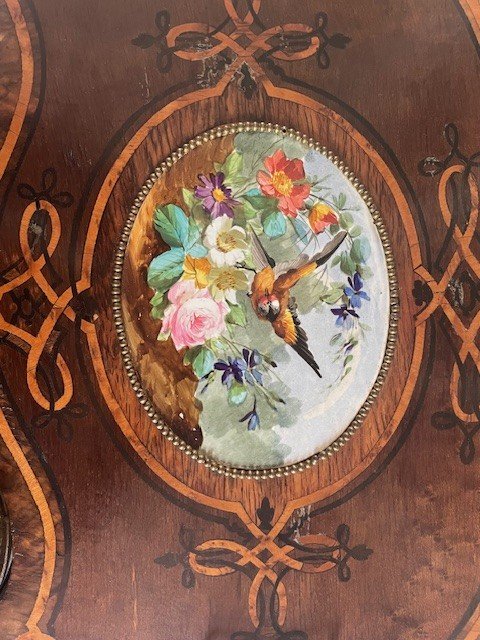 Inlaid Napoleon III Style Plant Holder Or Cooler-photo-3