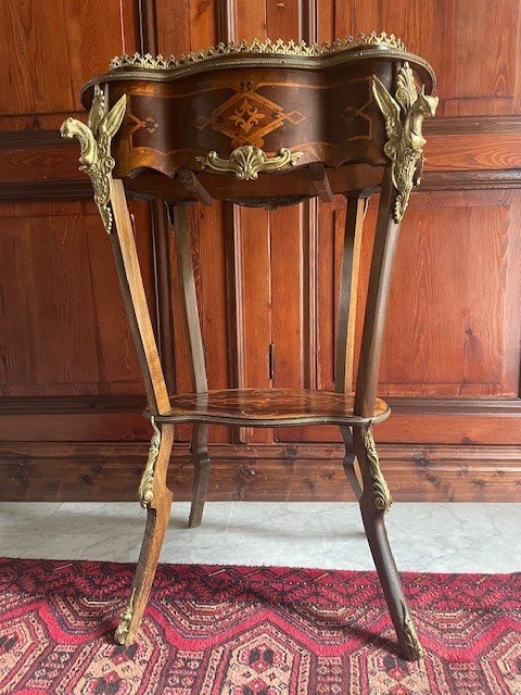 Inlaid Napoleon III Style Plant Holder Or Cooler-photo-7