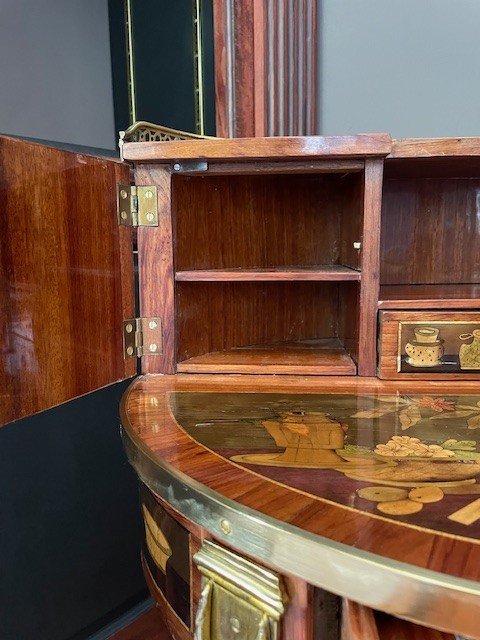 exceptionnel bonheur du jour d'époque Louis XVI estampillé par Charles Topino-photo-3